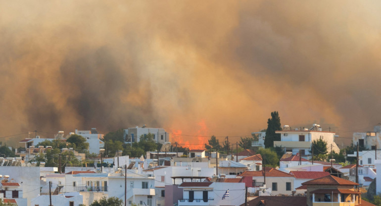 Incendios en Grecia. Foto: Reuters.