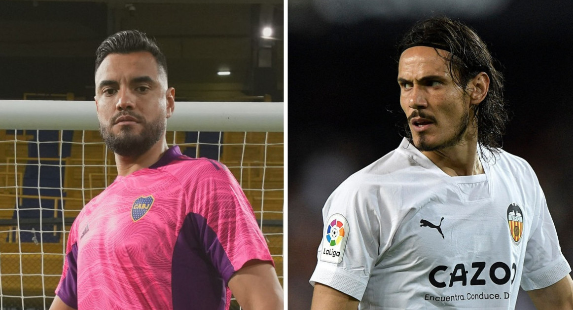 Sergio Romero aseguró que "sería impresionante" la llegada de Edinson Cavani a Boca. Foto: NA.