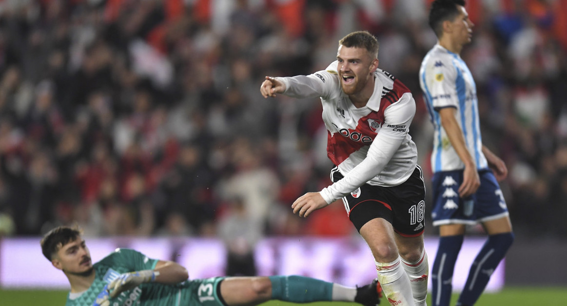 Lucas Beltrán; River Plate vs. Racing Club. Foto: Télam.