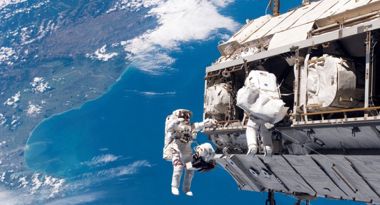 Estación Espacial Internacional. Foto: Twitter @NASA.