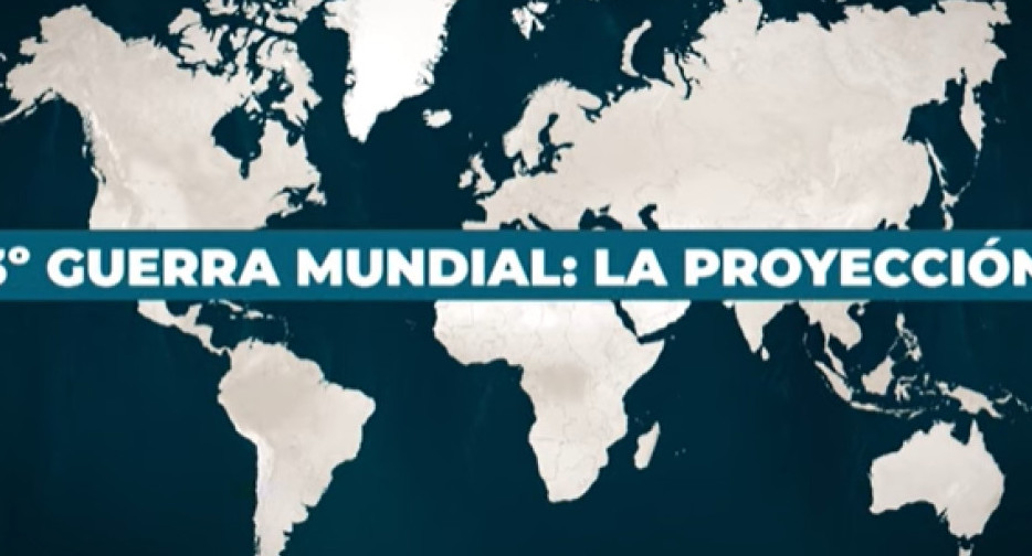 Proyección de lo que sería una Tercera Guerra Mundial. Foto: Captura de video.