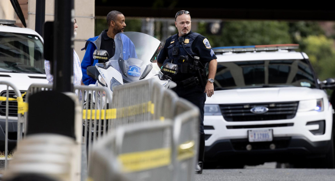 Medidas de seguridad en el juzgado donde se presentará Donald Trump. Foto: Reuters.