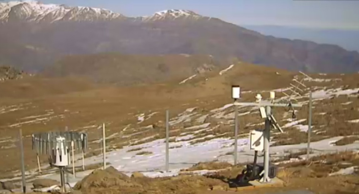 La cordillera chilena en la actualidad. Foto: Twitter @QuePasaCL