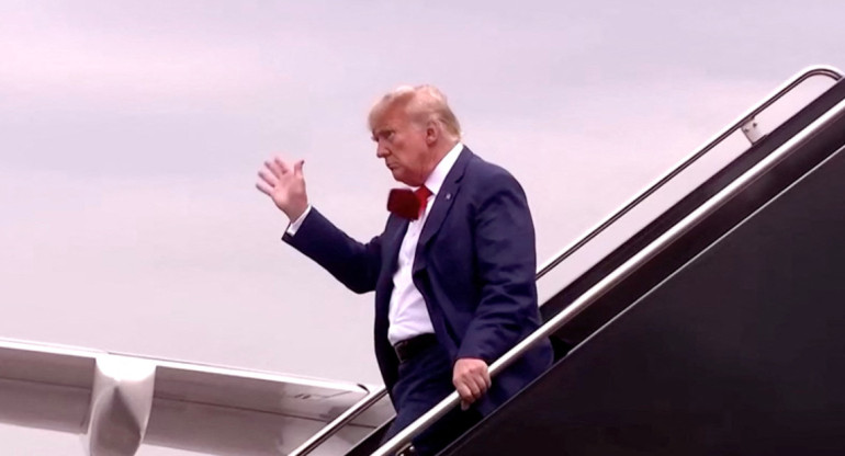 Donald Trump en Washington. Foto: Reuters