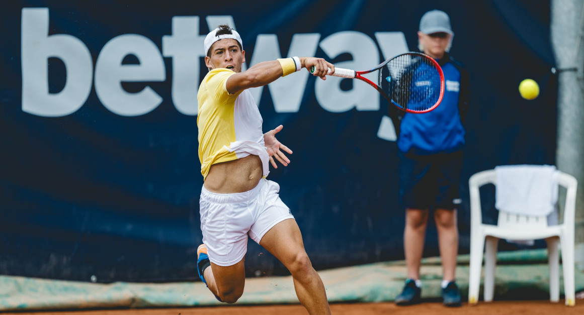 Sebastián Báez en el ATP de Kitzbuhel.