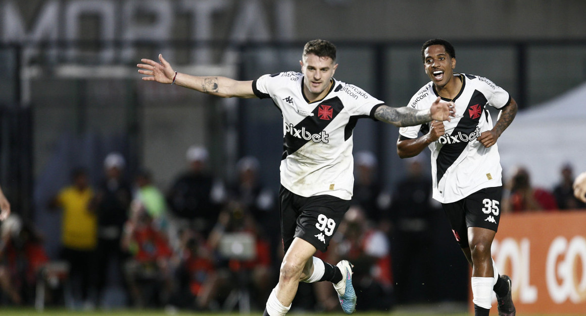 Pablo Vegetti debutó con un gol y un triunfo en Vasco da Gama. Foto: Twitter @VascodaGama.