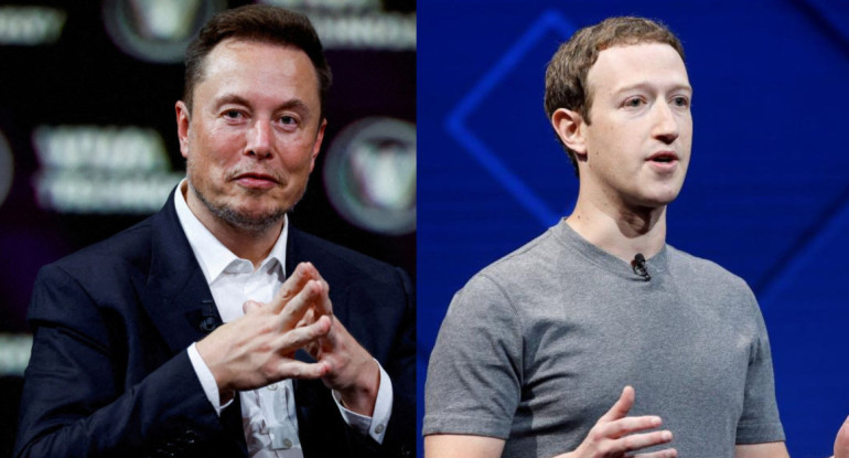 Mark Zuckerberg vs Elon Musk. Foto: Reuters