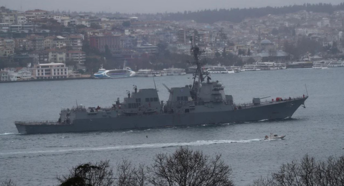 USS Thomas Hudner, el destructor de misiles guiados de Estados Unidos. Foto: Reuters.