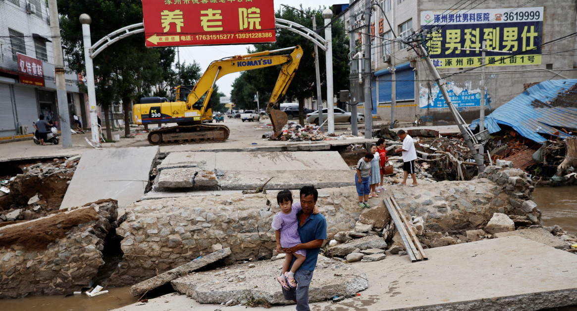 Tifón en China. Foto: Reuters.