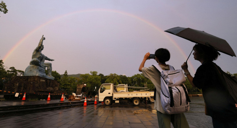 Conmemoración al bombardeo nuclear en Nagasaki, Japón. Foto: Reuters.