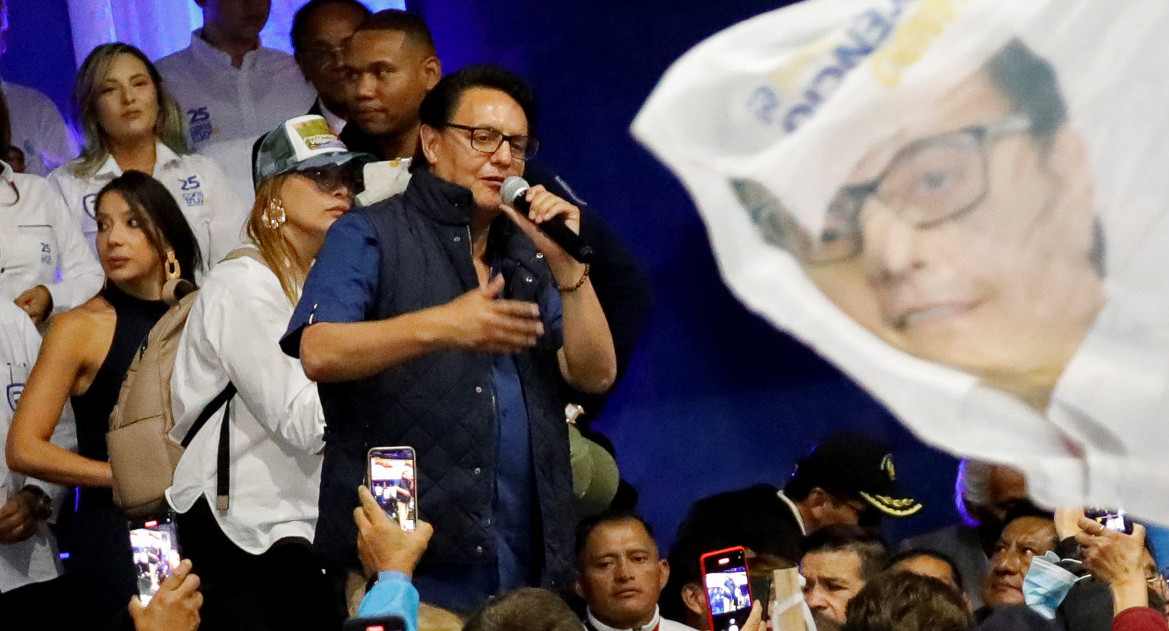 El candidato presidencial Fernando Villavicencio fue asesinado en Quito. Foto: Reuters.