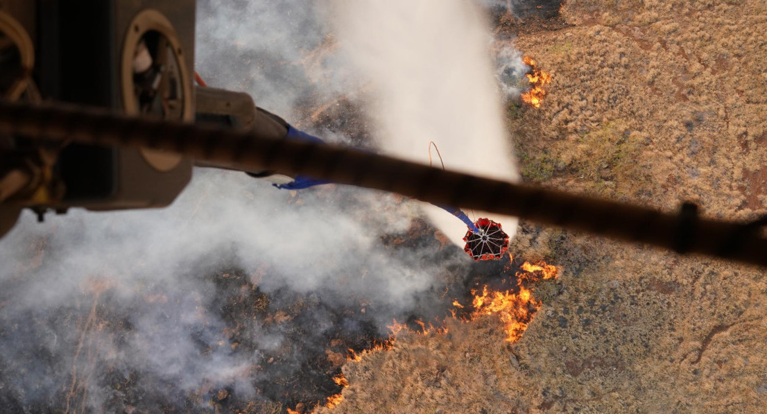 Incendios forestales en Hawai. Foto: EFE