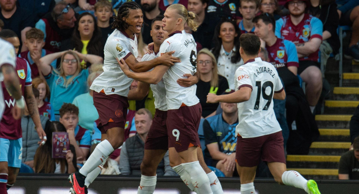 Manchester City goleó al Burnley. Foto: Reuters.