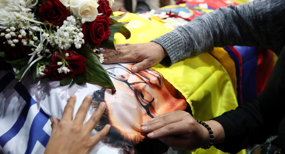 El funeral público de Fernando Villavicencio. Foto: Reuters.