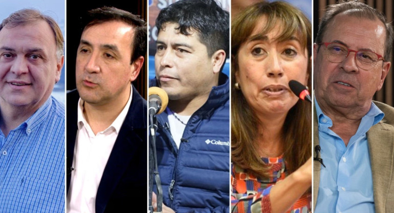 Los candidatos a gobernador en Santa Cruz. Foto: Infobae.