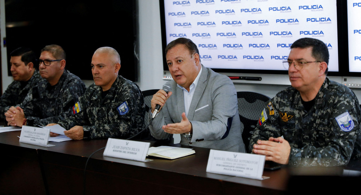 El Ministro del Interior de Ecuador, Juan Zapata Silva. Foto: Reuters.