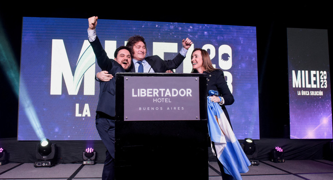 Javier Milei arrasó en la Antártida Argentina. Foto: Reuters.