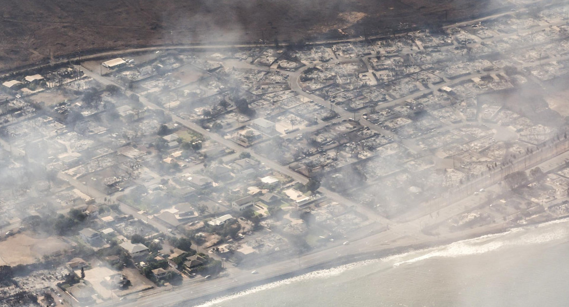 Incendios en Hawái. Foto: EFE.