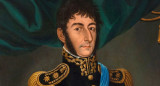 Pintura de San Martín em 1818 de José Gil Castro