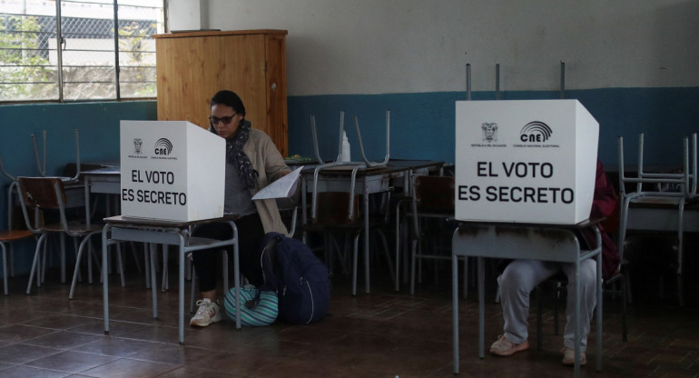 Elecciones en Ecuador. Foto: Reuters.