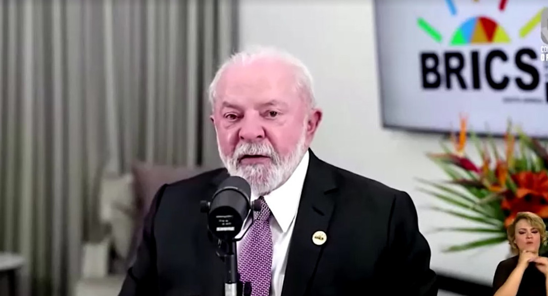 Lula da Silva. BRICS. Foto: captura de video Reuters.