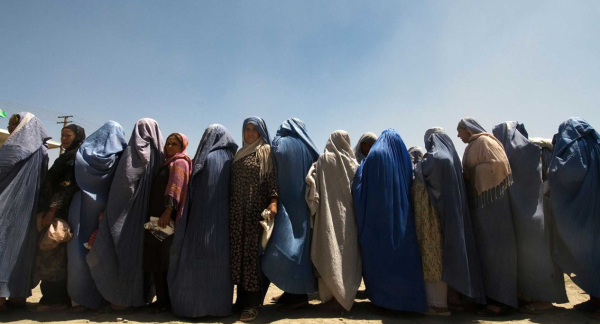 Mujeres bajo el régimen talibán. Foto: EFE