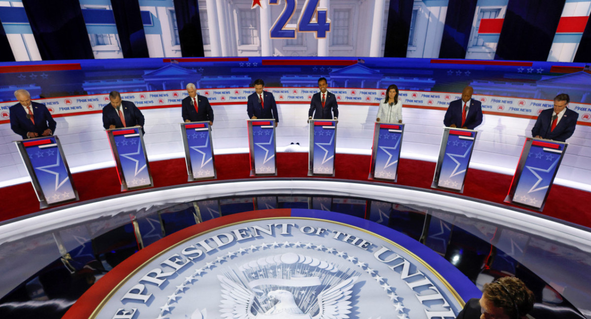 Debate republicano en Estados Unidos. Foto: REUTERS.