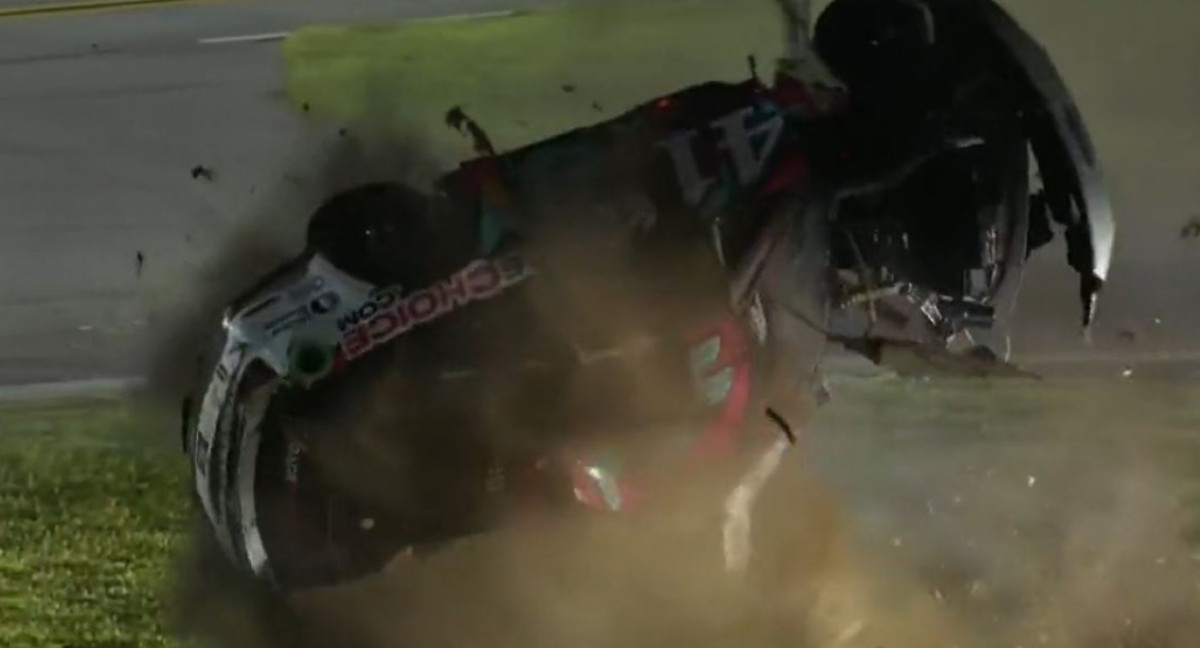 El impactante accidente en la categoría Nascar, de Estados Unidos. Foto: captura de video.