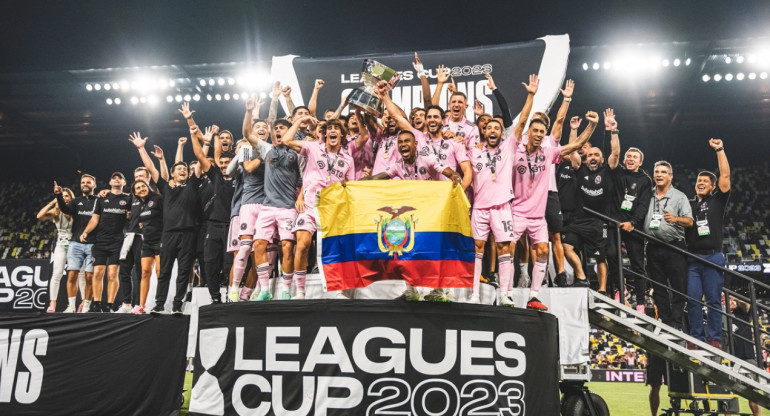 La consagración de Inter Miami en la Leagues Cup, su primer título. Foto: X @InterMiamiCF.