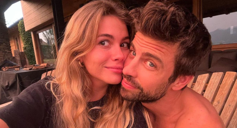 Clara Chía y Gerard Piqué. Foto: Instagram.