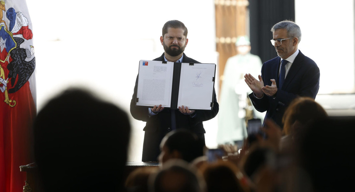 El presidente de Chile, Gabriel Boric. Foto: EFE.