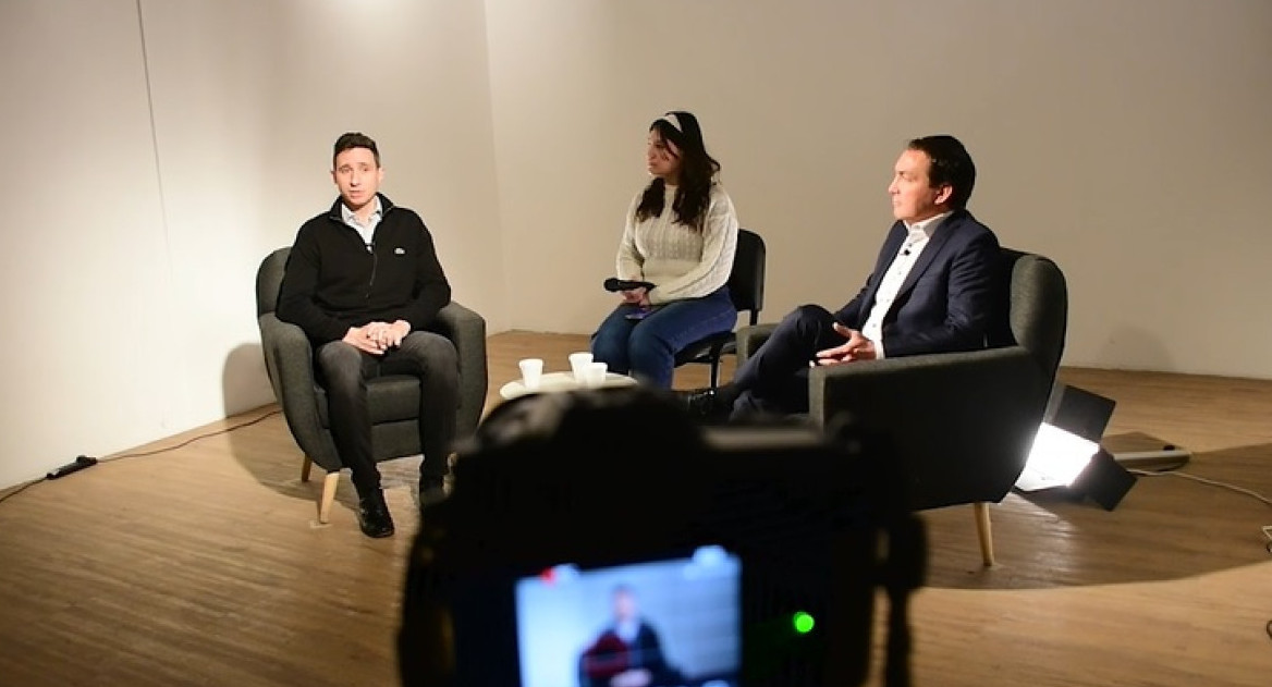 Andrés Watson y Juan Letcher impulsaron la producción audiovisual en Florencio Varela. Foto: Captura de video.