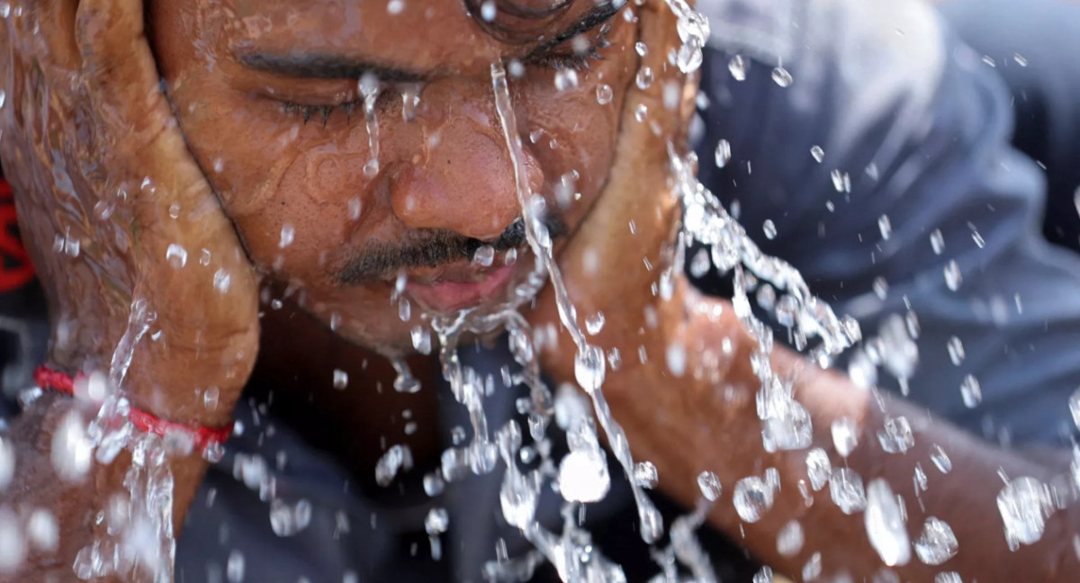 Ola de calor en la India. Foto: Reuters