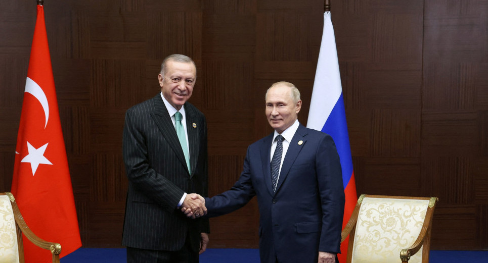 Putin con Erdogan. Foto: Reuters.