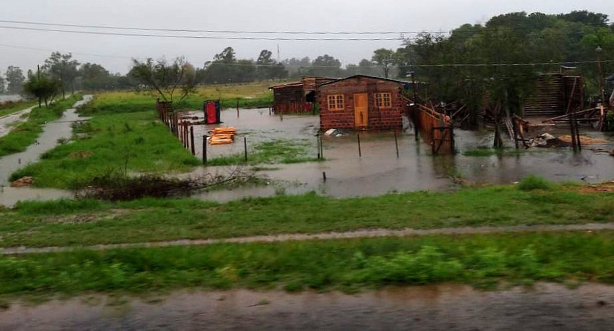 Temporal en Corrientes. Foto: Télam.