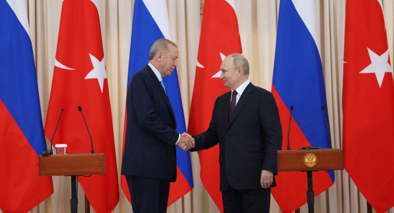 Erdogan y Putin. Foto: Reuters.