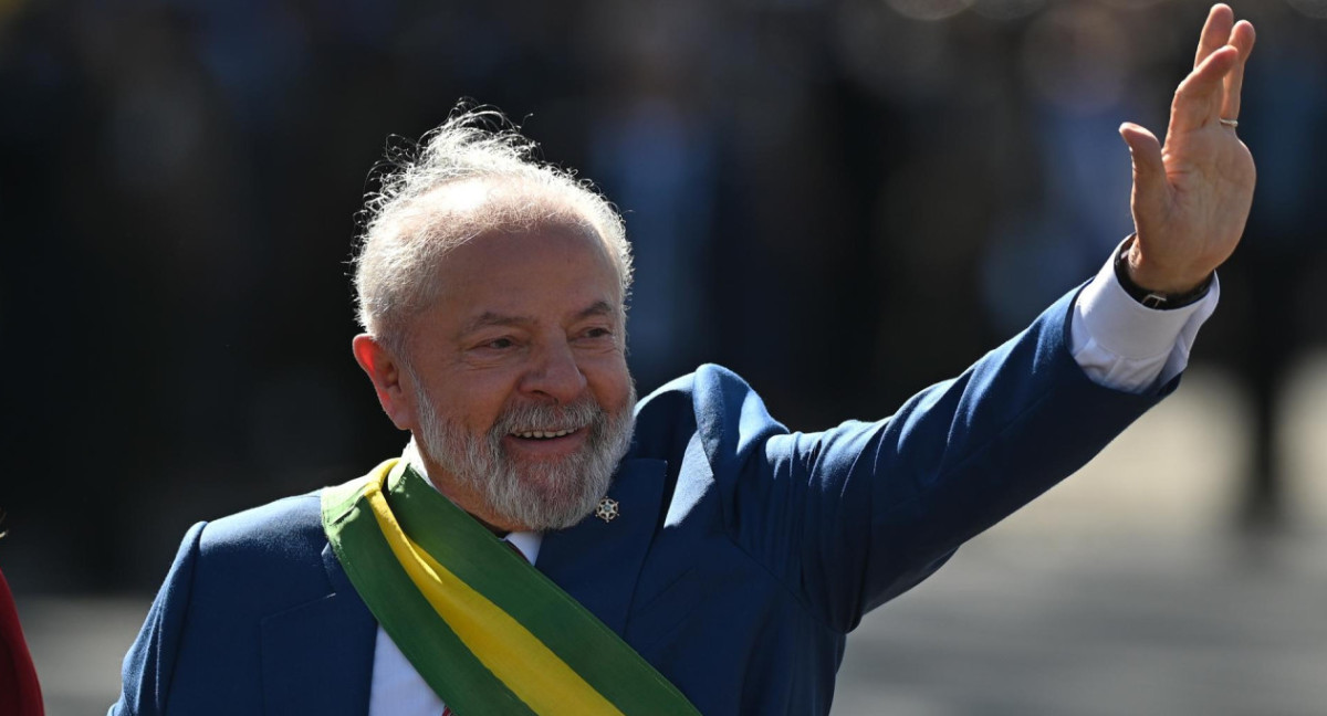 Luiz Inácio Lula da Silva en el desfile cívico-militar del Día de la Independencia. Foto: EFE