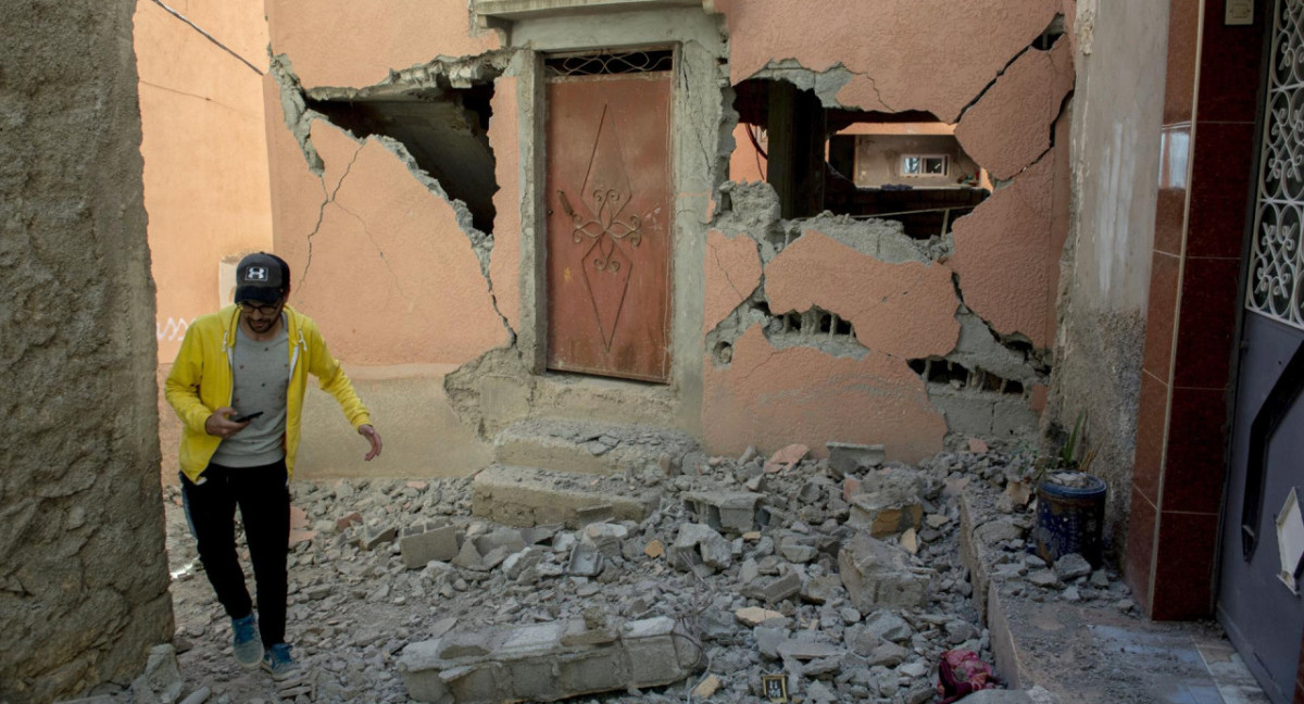 Fuertes daños en Marruecos producto del terremoto. Foto.