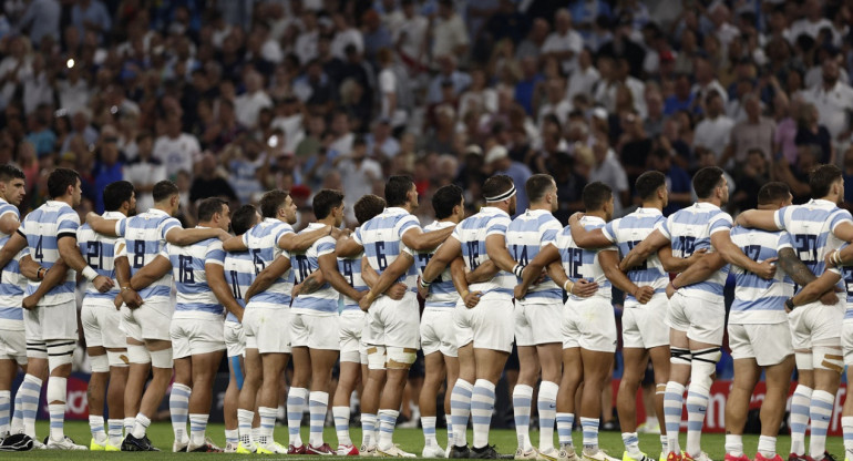 Los Pumas debutan ante Inglaterra en el Mundial de rugby 2023. Foto: Reuters.