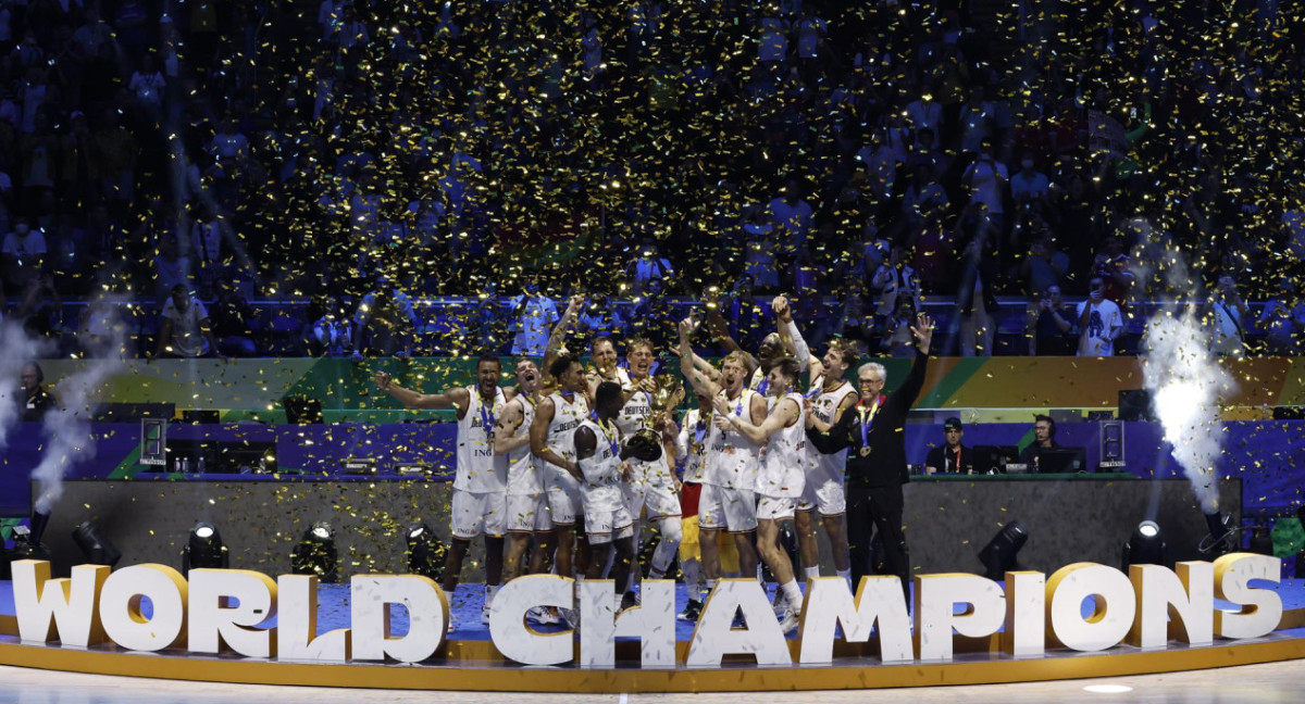 Alemania campeón del Mundial de básquet 2023. Foto: EFE.