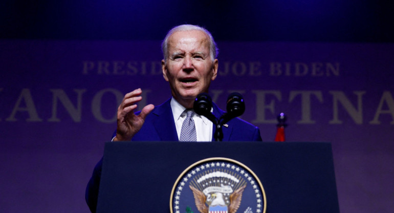 Joe Biden en Vietnam. Foto: Reuters.