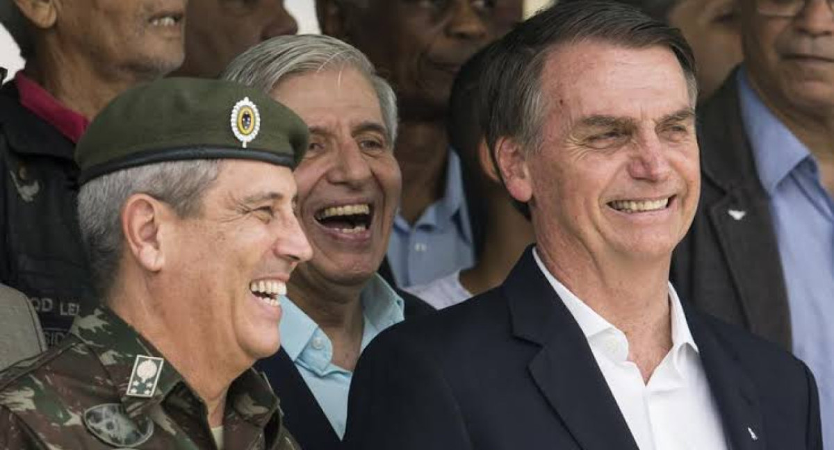 Braga Netto y Jair Bolsonaro. Foto: Twitter.