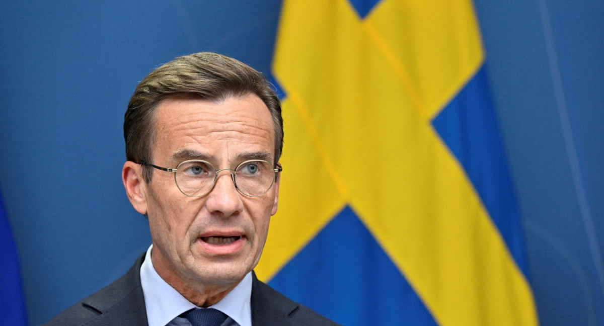 Ulf Kristersson, primer ministro de Suecia. Foto: Reuters.