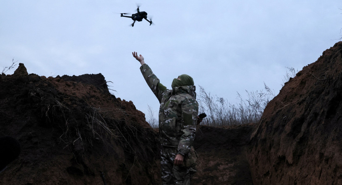 Uso de drones en la guerra. Foto: Reuters.