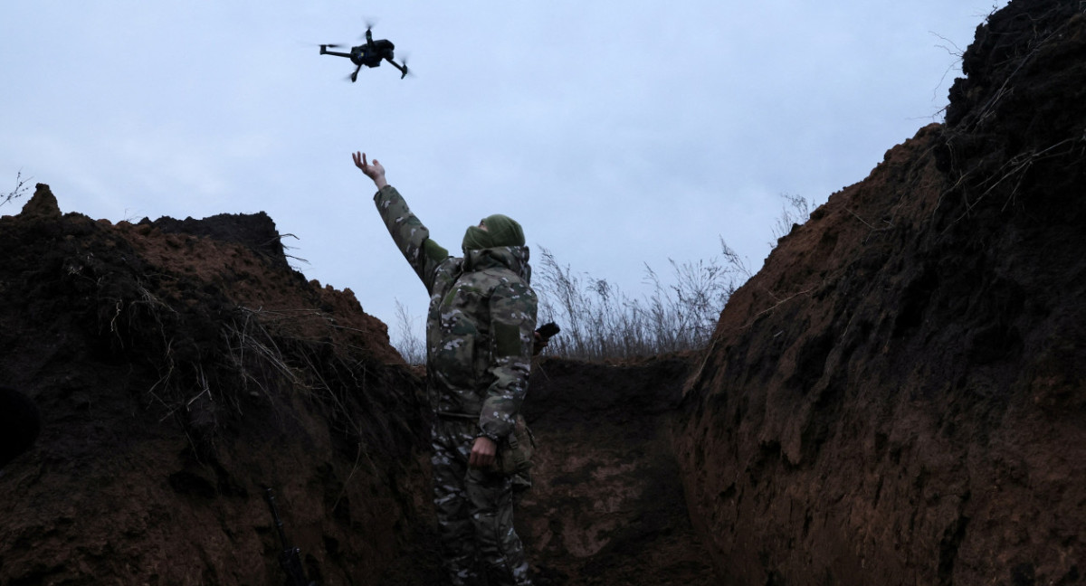 Uso de drones en la guerra. Foto: Reuters.