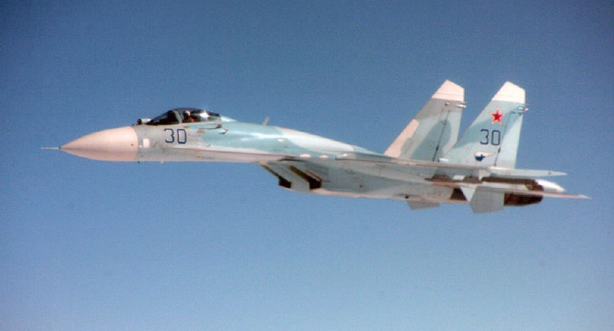 Avión de combate ruso SU-27. Foto: Wikipedia.