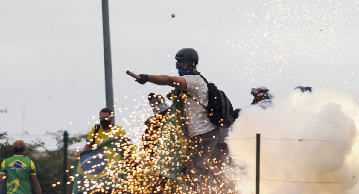 Intento de golpe de estado en Brasil en enero de 2023. Foto: NA.