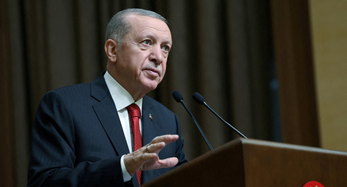 Erdogan, presidente de Turquía. Foto: Reuters.