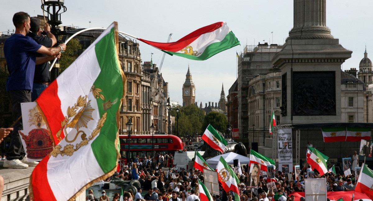 Las protestas en Irán por el aniversario de la muerte de Mahsa Amini. Foto: Reuters.