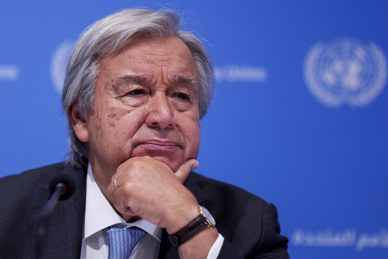 Secretario general de la ONU, António Guterres. Foto: Reuters.